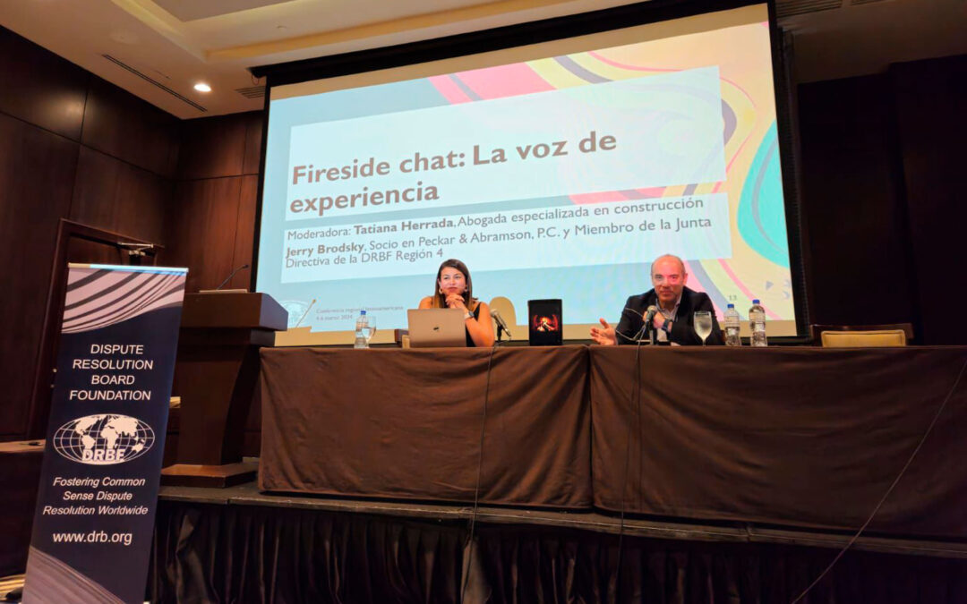 Avances en la resolución de conflictos en LATAM: Diálogo entre Tatiana Herrada y Jerry Brodsky en el Congreso organizado por la DRBF en Panamá